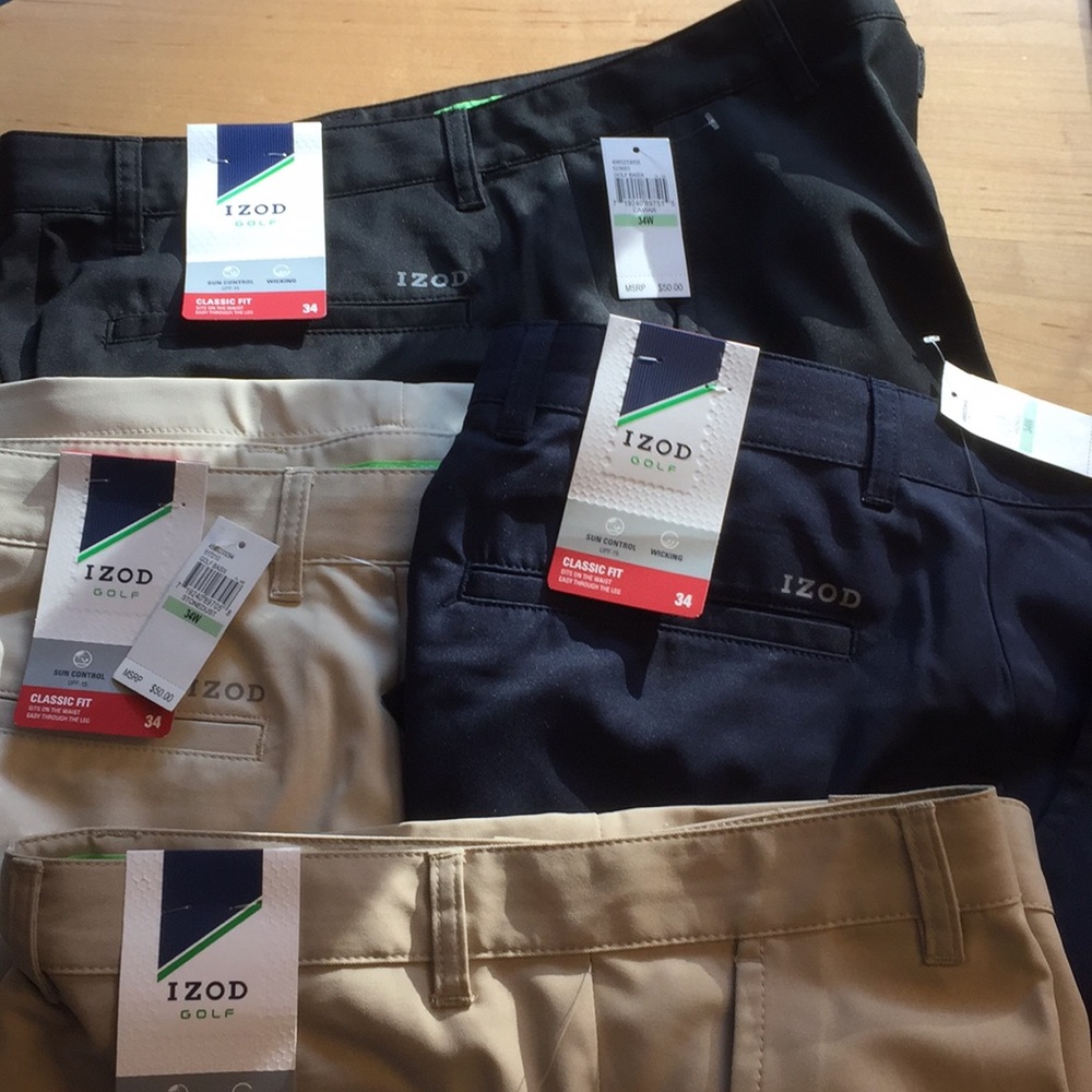 Men’s Izod Golf Shorts Sz 34